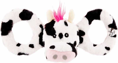 Jolly Pets Tug-A-Mal Cow Dog Toy - Игрушка-пищалка Коровка для перетягивания