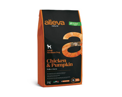 Alleva Natural Adult Chicken & Pumpkin Medium - Сухий корм для дорослих собак середніх порід з куркою та гарбузом 2 кг