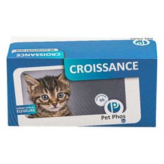 Ceva Pet Phos Croissance - Вітамінно-мінеральний комплекс для дорослих котів та кошенят 24 таблетки