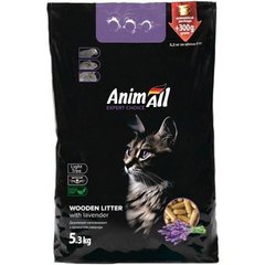 AnimAll Древесный наполнитель для кошек с ароматом лаванды 5,3 кг