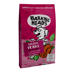 Barking Heads Golden Years Chiken та Brown Rice Mature All Breeds - Баркінг Хедс сухий корм для літніх собак з куркою та рисом 12 кг