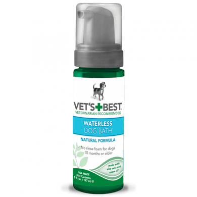 VET'S BEST Waterless Dog Bath - Піна для експрес чистки собак, 147 мл