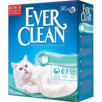 Ever Clean Aqua Breeze - Комкующийся наполнитель бентонитовый, морской бриз 6 л