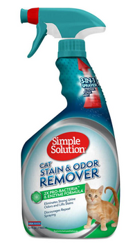 Simple Solution Cat Stain and Odor Remover - средство для нейтрализации запахов и удаления пятен от жизнедеятельности кошек 945 мл