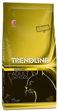 Trendline - Повноцінний та збалансований сухий корм для котів Гурме з куркою 15 кг