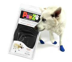 Pawz Protex - Резиновая обувь для собак, черная 2 шт M