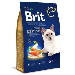 Brit Premium by Nature Cat Adult Salmon - Сухий корм для дорослих котів всіх порід з лососем 1,5 кг