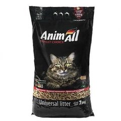 AnimAll Древесный наполнитель для кошек 7,5 кг