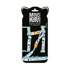 Max Molly Cat Harness/Leash Set - Black Sheep/1 Size - Набір шлеї та повідця для котів з принтом овечок