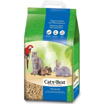 Cat's Best Universal - Наполнитель универсальный для кошек, грызунов и птиц, 4 кг