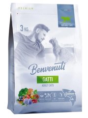 Benvenuti Gatti - Сухой корм для кошек с лососем 3 кг