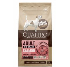 Quattro Special Dog Adult Small Breed Salmon with Krill - Сухой беззерновой корм для взрослых собак мелких пород с лососем и крилем 7 кг