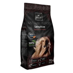 Rex Natural Range Sensitive Salmon & Potato - Сухий корм для собак з лососем та картоплею 14 кг + 3 кг в подарунок