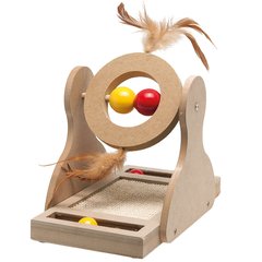 Flamingo Tumbler ФЛАМИНГО ТУМБЛЕР деревянная игрушка для котов (17х20х30 см)