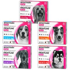 Frontline Tri-Act Капли от блох, клещей и комаров для собак от 2 до 5 кг, 1 пипетка