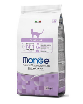 Monge Superpremium Cat Sterilised - Сухий корм для стерилізованих котів з куркою 1,5 кг