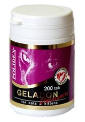 Polidex Gelabon with Glucosamine Полидекс Гелабон с глюкозамином для кошек и котят 200 таб
