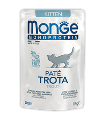 Monge Monoprotein Pate Trota - Паштет для кошек с форелью 85 г