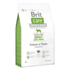 Brit Care Grain Free Adult Large Breed Salmon & Potato - Беззерновий сухий корм для дорослих собак великих порід з лососем і картоплею 3 кг