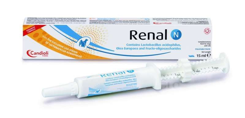 Candioli Renal N - Кандіолі Ренал Н паста для лікування хронічної ниркової недостатності у котів та собак 15 мл