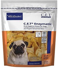 Virbac CETÂ® Enzymatic Oral Hygiene Chews Medium. Лакомство с Энзимами для ухода за ротовой полостью для собак средних пород