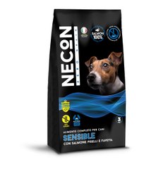Necon Zero Grain Dog Sensib.Salmon, Pea And Horse Bean - Сухий монопротеїновий корм для собак з чутливим травленням з лососем 3 кг