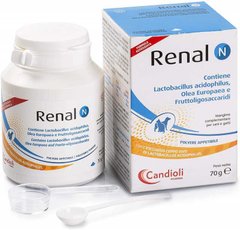 Candioli Renal N - Кандіолі Ренал Н порошок для лікування хронічної ниркової недостатності у котів та собак 70 г