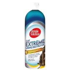 Simple Solution Cat Extreme Urine Destroyer - посилений засіб для видалення плям та нейтралізації запаху сечі кішок, 945 мл