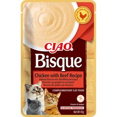 INABA CIAO Bisque - Пауч для кошек с курицей и говядиной 40 г