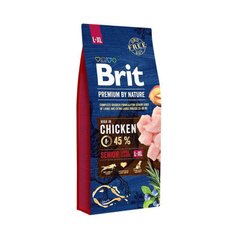 Brit Premium by Nature Senior L+XL - Сухой корм для стареющих собак крупных и гигантских пород с курицей 15 кг