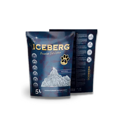 ICEBERG - гігієнічний наповнювач на основі силікагелю для котячих туалетів без аромату 5 л