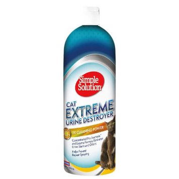 Simple Solution Cat Extreme Urine Destroyer - усиленное средство для удаления пятен и нейтрализации запаха мочи кошек, 945 мл