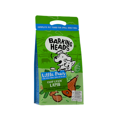 Barking Heads Chop Lickin' Lamb and Brown Rice Small Breeds - Баркінг Хедс сухий корм для собак дрібних порід з ягням та рисом 1 кг на вагу