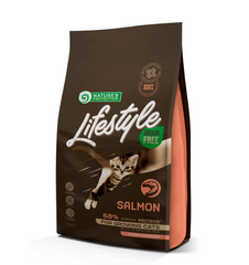 Nature's Protection Lifestyle Grain Free Cat Kitten Salmon - Сухой беззерновой корм для котят с лососем 1,5 кг