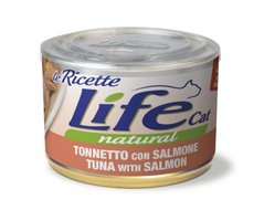 LifeCat консерва для котов тунец с лососем 150 г