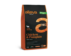 Alleva Natural Adult Chicken & Pumpkin Mini - сухой корм для взрослых собак мелких пород с курицей и тыквой 2 кг