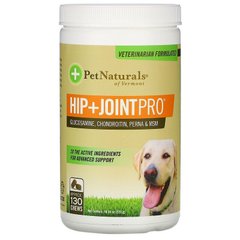 Pet Naturals of Vermont HIP+JOINT PRO - Жевательные таблетки для бедер и суставов собак, 130 шт