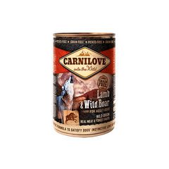 Carnilove Dog Lamb and Wild Boar - Паштет з високим вмістом м'яса ягня та дикого кабана для дорослих собак 400 г