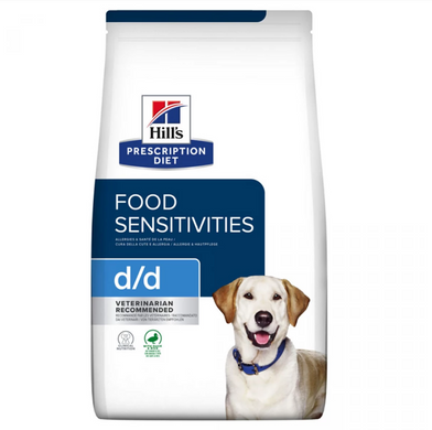 Hill's Prescription Diet Canine Sensitivities Duck&Rice - Лечебный корм с уткой для собак при кожных заболеваниях и чрезмерном выпадении шерсти 1,5 кг