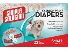 Simple Solution Disposable Diapers Small - Гігієнічні підгузки для тварин, 12 шт, S