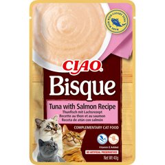 INABA CIAO Bisque - Пауч для кошек с тунцом и лососем 40 г