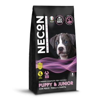 Necon Zero Grain Puppy Fish, Pea, Horse Bean - Сухий монопротеїновий корм для цуценят всіх порід з рибою 3 кг