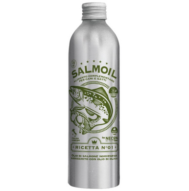 Necon Salmoil Ricetta 1 - Некон масло лосося для здоровья почек собак и котов 250 мл