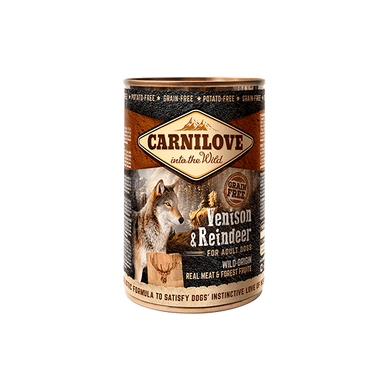 Carnilove Dog Venison and Reindeer - Паштет для дорослих собак всіх порід з дичиною та олениною 400 г