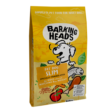 Barking Heads Fat Dog Slim Light Chicken, Trout and Rice - Баркінг Хедс полегшений сухий корм для собак всіх порід з куркою, фореллю та рисом 12 кг з дефектом