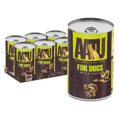 AATU Duck and Turkey - ААТУ консервы для взрослых собак с уткой и индейкой 400 г