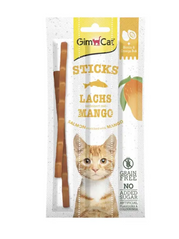 GimCat Sticks with Salmon and Mango - Палочки для котов с лососем и манго 3 шт