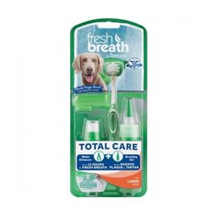 TropiClean Oral Care Kit Total Care - Набір для комплексного догляду за ротовою порожниною у великих собак "Свіжий подих"
