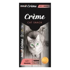 AnimAll Сreme - Ласощі для для котів зі смаком лосося 6×15 г