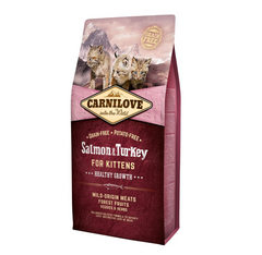 Carnilove Cat Salmon & Turkey Kitten - Сухой корм для котят с лососем и индейкой 6 кг